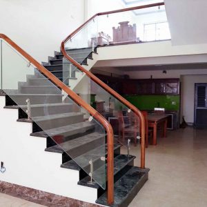 Mẫu cầu thang kính - Ms:04