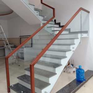 Mẫu cầu thang kính - Ms:02