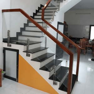 Mẫu cầu thang kính - Ms:01
